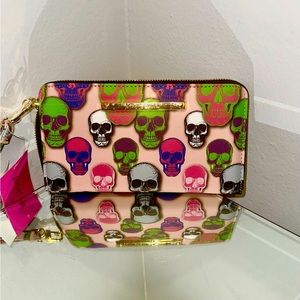 Betsey Johnson  Multicolored Skull Wallet